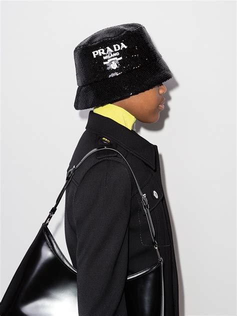 prada hat farfetch.